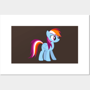Lesbian Pride Rainbow Dash Posters and Art